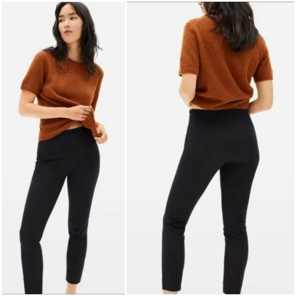 Everlane The Side-Zip Stretch Cotton Pant, Size 0